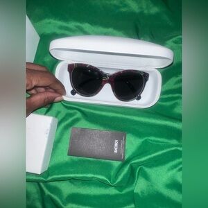 Dolce & Gabbana Elegant Black and Red Floral Kids Sunglasses